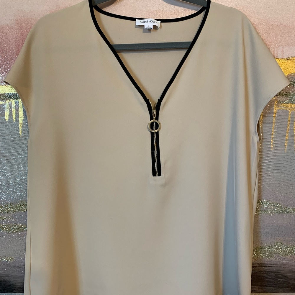 Calvin Klein V-Neck Blouse